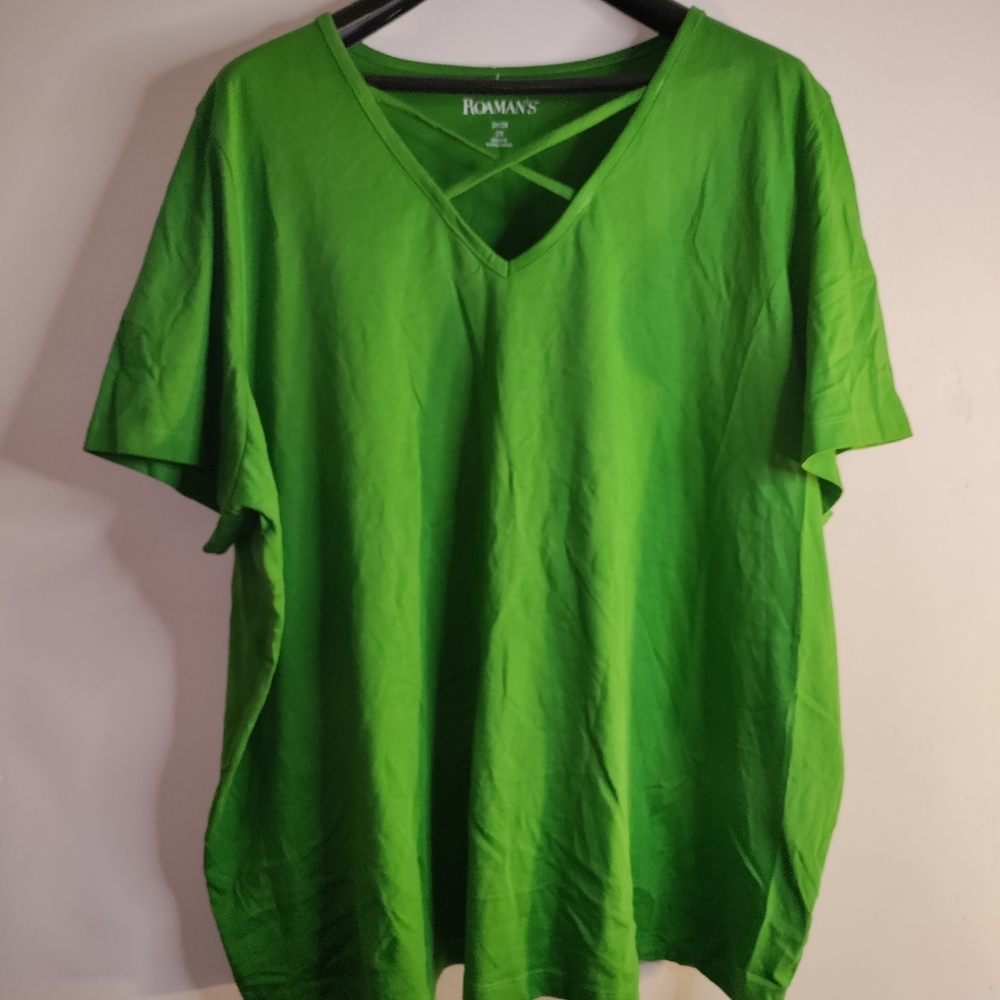 Short Sleeve Green Top